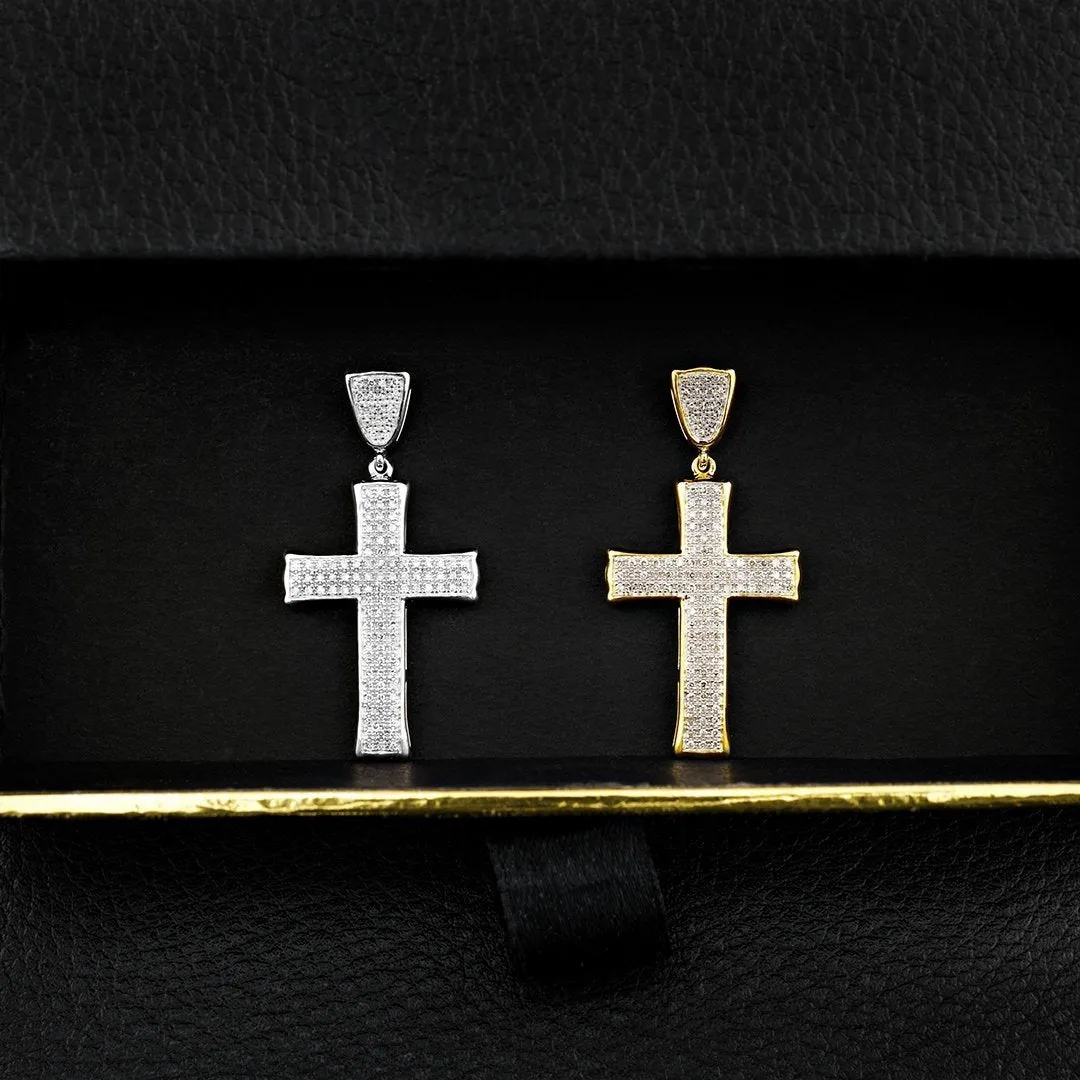 10k Yellow Gold Diamond Cross Pendant 0.34 Ctw