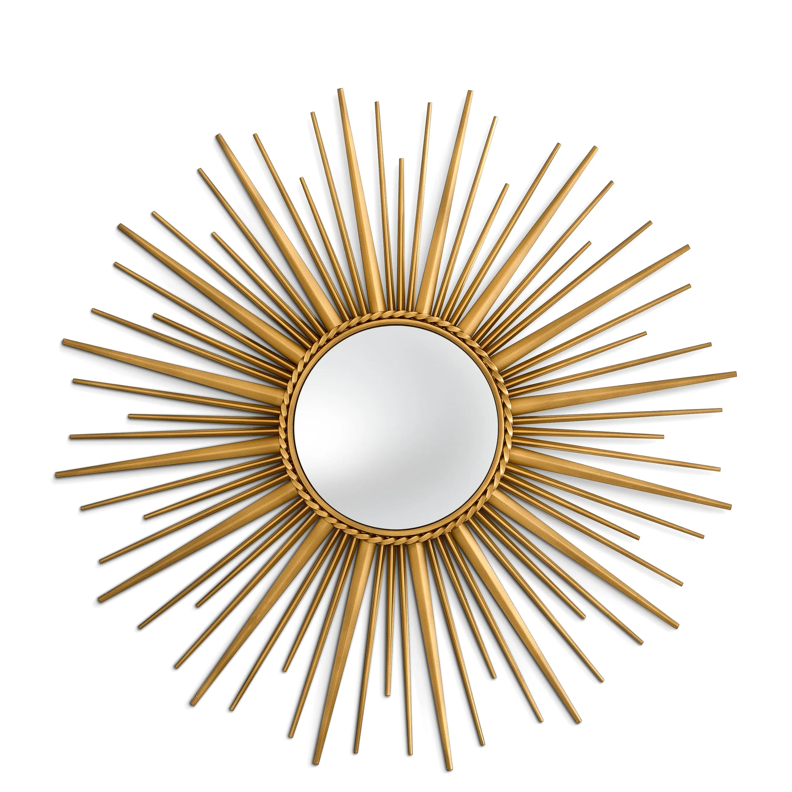 110329 - Mirror Helios vintage brass