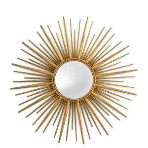 110329 - Mirror Helios vintage brass