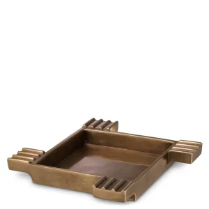 115253 - Ashtray Mack vintage brass finish