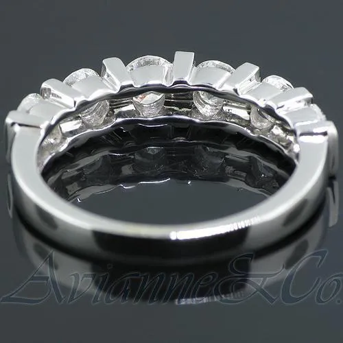 14K White Solid Gold Womens Diamond Wedding Ring Band 1.25 Ctw