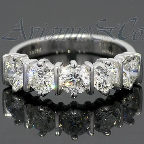 14K White Solid Gold Womens Diamond Wedding Ring Band 2.01 Ctw