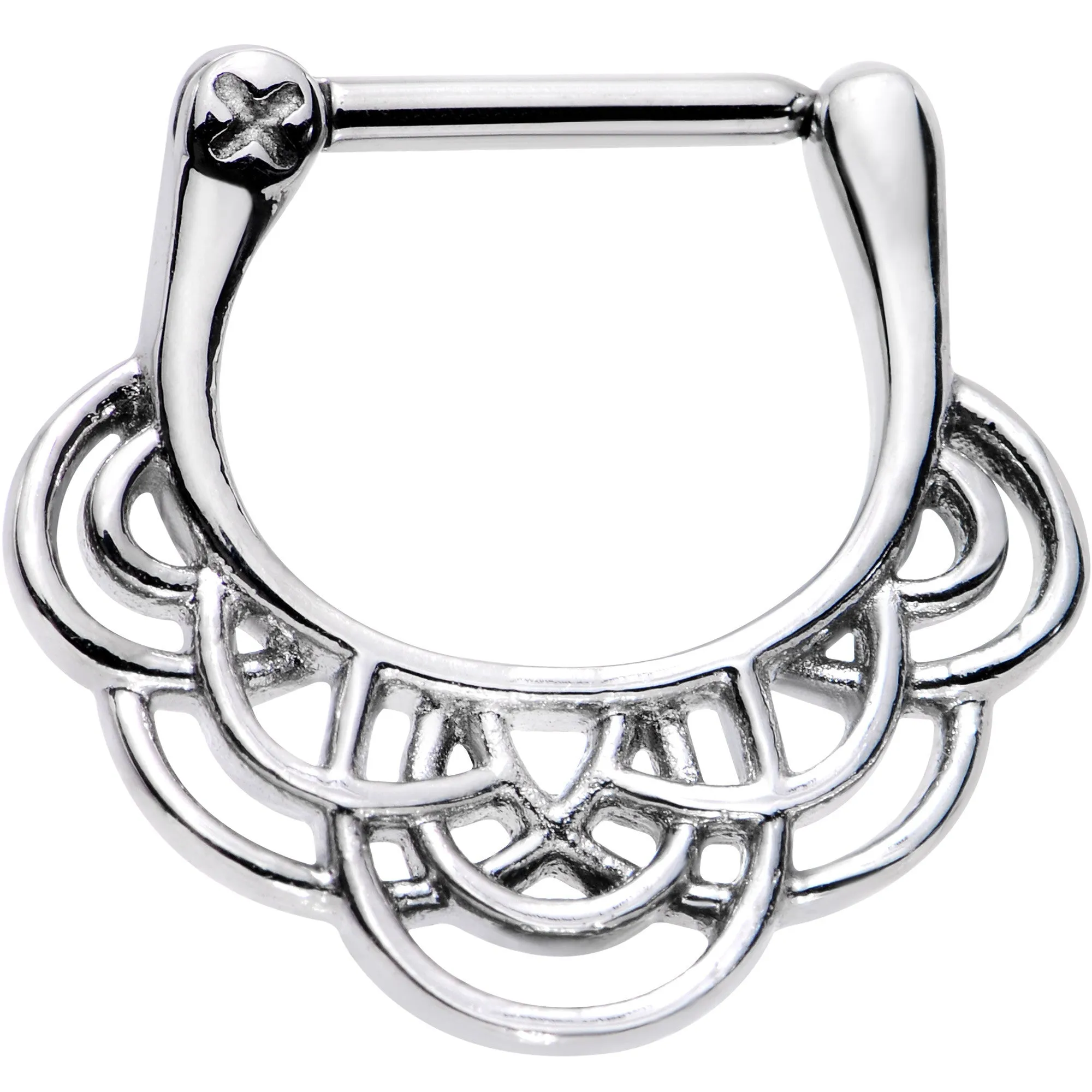 16 Gauge 5/16 Simple Style Swirl Septum Clicker