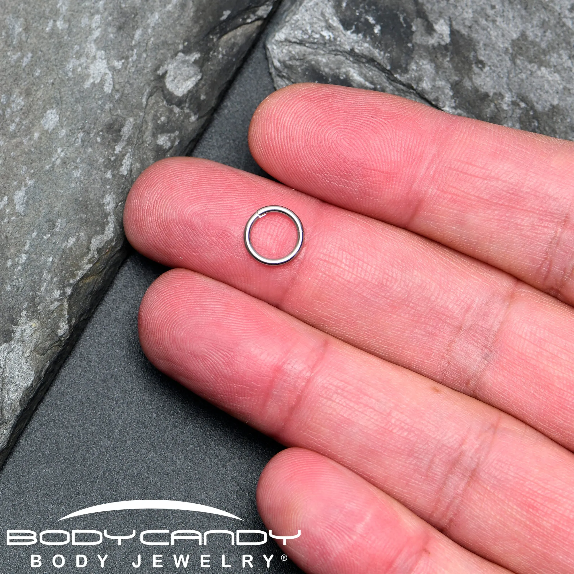 16 Gauge 7mm 316L Surgical Steel Precision Hinged Segment Hoop