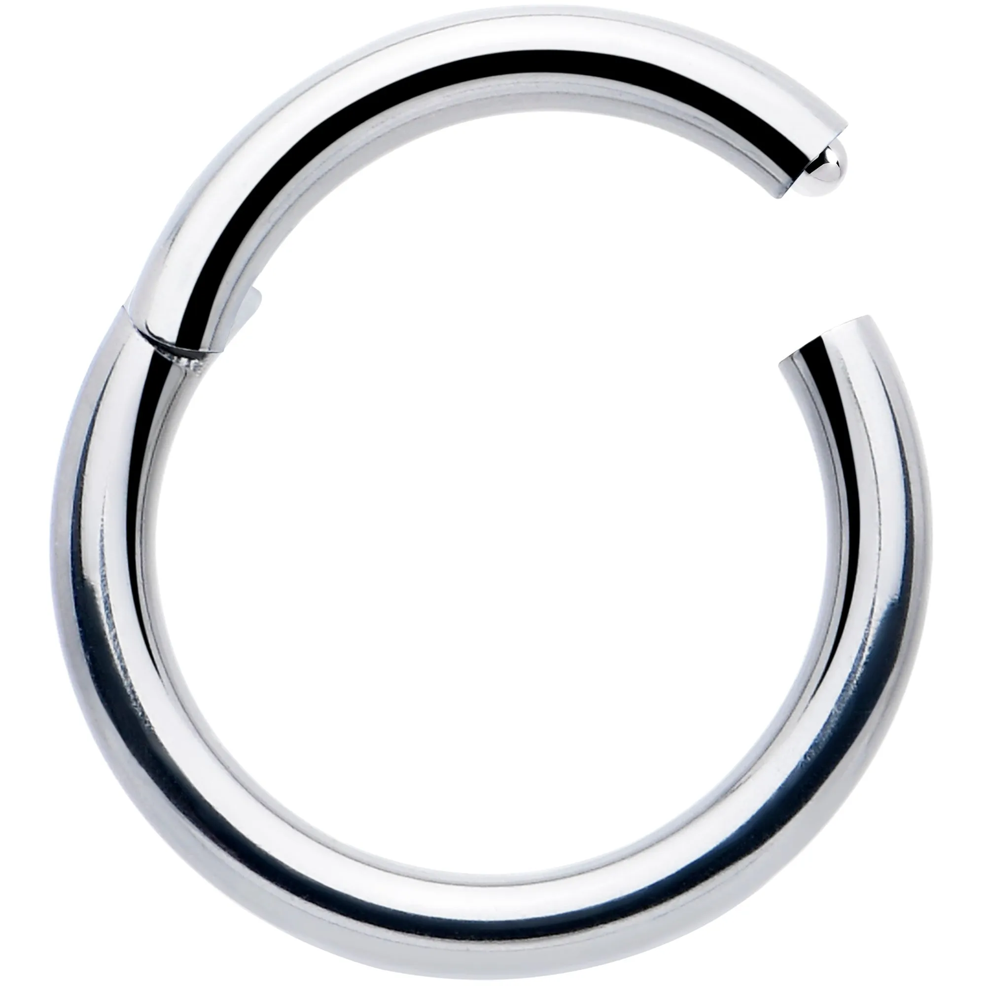 16 Gauge 7mm 316L Surgical Steel Precision Hinged Segment Hoop