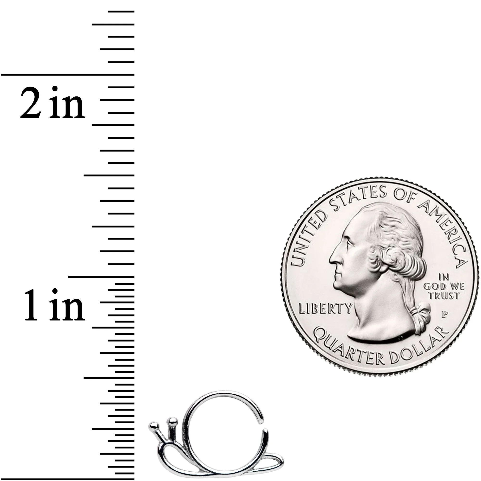 18 Gauge The Travelling Snail Closure Ring