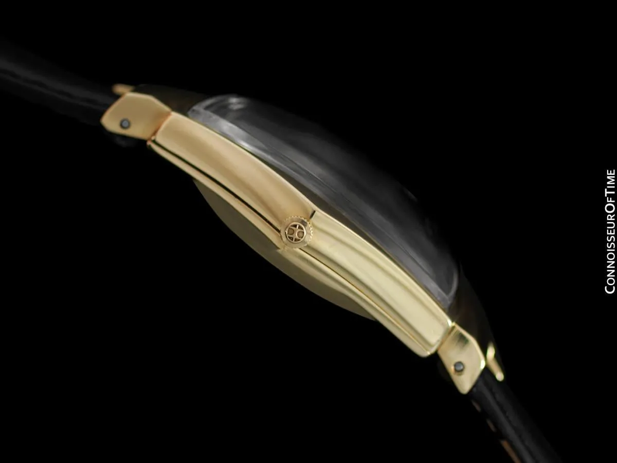 1950's Hamilton Electric Ventura "500" Model Vintage Mens Assymetric Wristwatch - 14K Gold