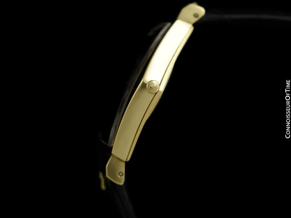1950's Hamilton Electric Ventura "500" Model Vintage Mens Assymetric Wristwatch - 14K Gold