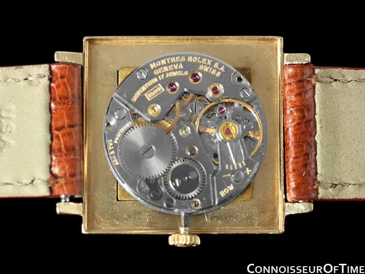 1960's Rolex Cellini Mens Midsize / Large Ladies Handwound Watch, Champagne Dial - 14K Gold