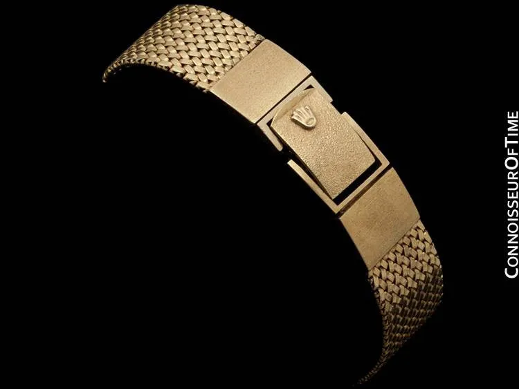 1970's Rolex Vintage Mens Cellini Style Dress Watch - 14K Gold