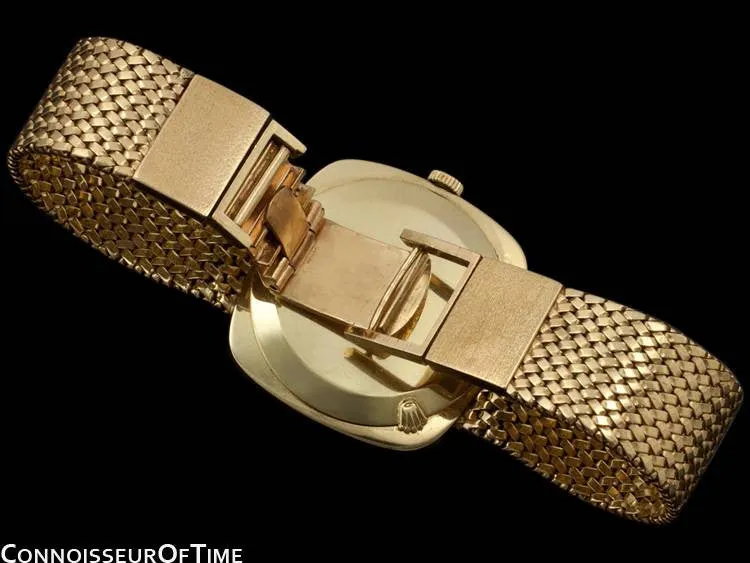 1970's Rolex Vintage Mens Cellini Style Dress Watch - 14K Gold