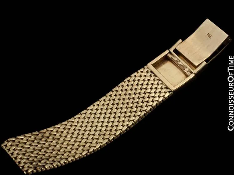 1970's Rolex Vintage Mens Cellini Style Dress Watch - 14K Gold
