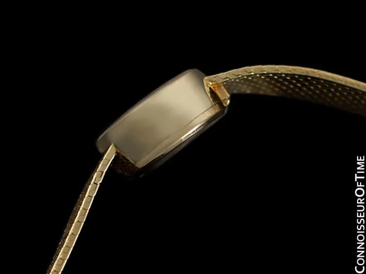1980's Rolex Vintage Ladies Bracelet Dress Watch - 14K Gold
