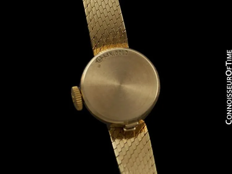 1980's Rolex Vintage Ladies Bracelet Dress Watch - 14K Gold