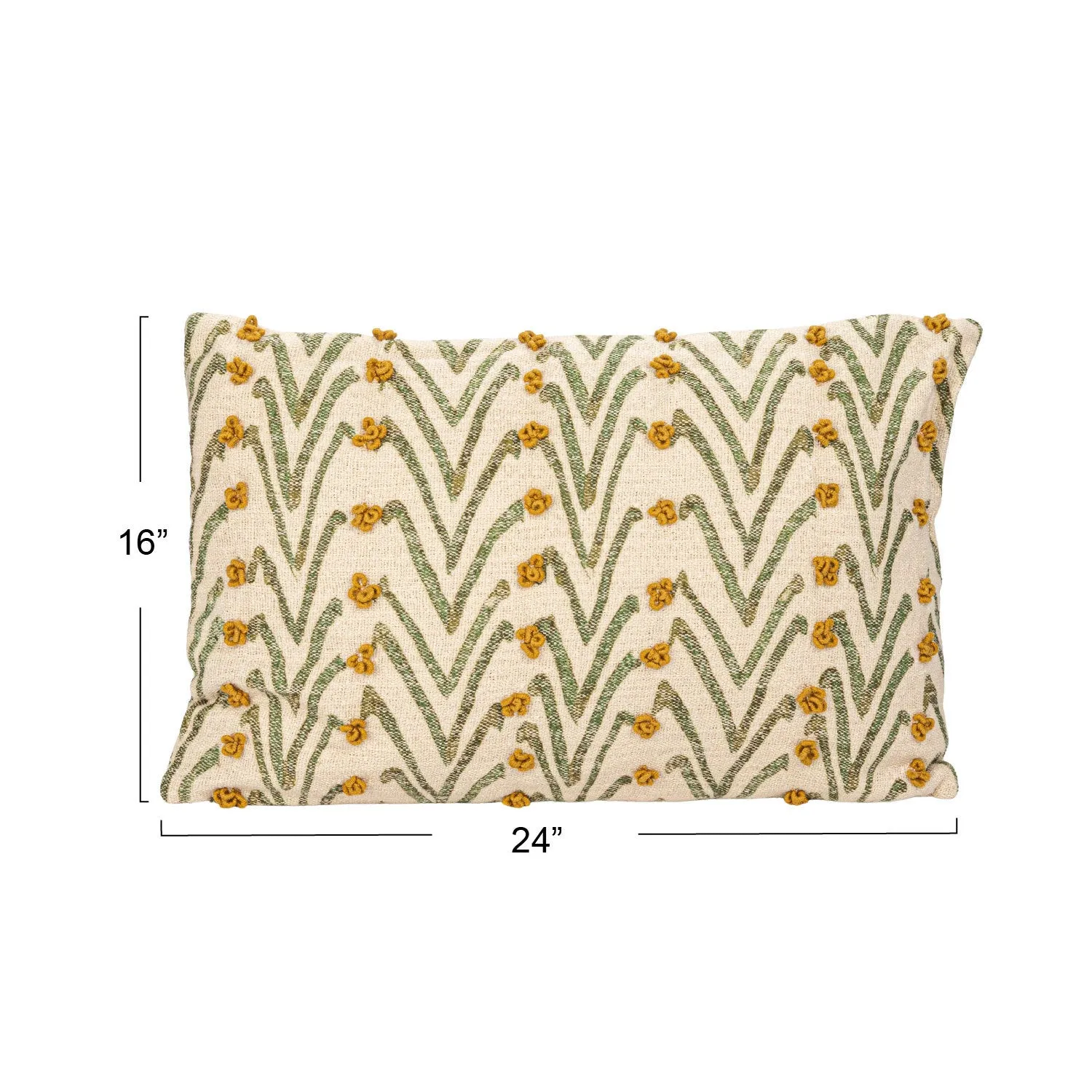 24" French Knots Pillow