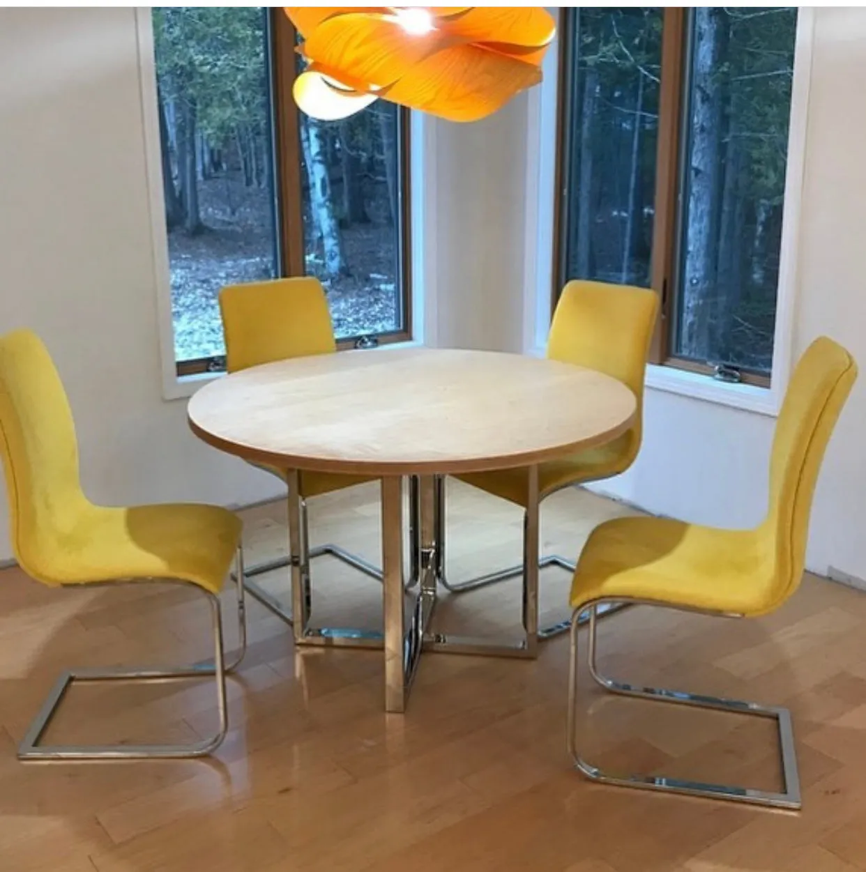 28” Round Table Base , Stainless Steel Table Base For Dining Rooms