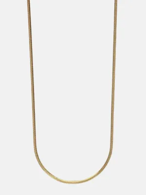 2mm Gold Plated Herringbone Chain