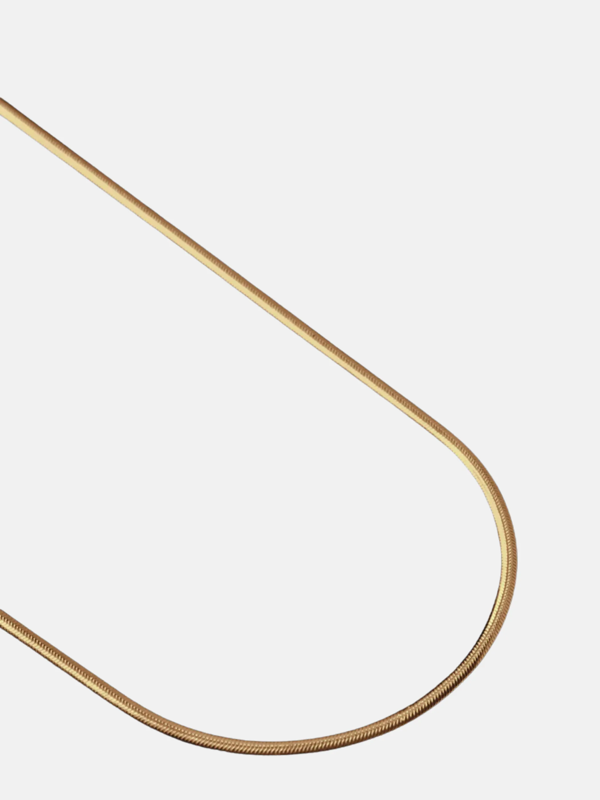 2mm Gold Plated Herringbone Chain