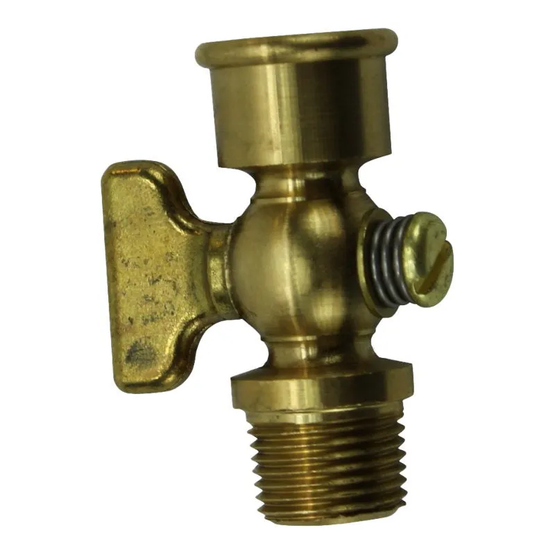 3/8" Brass Petcock with T Handle