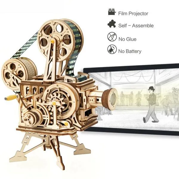 3D Puzzle - Hand Crank Projector