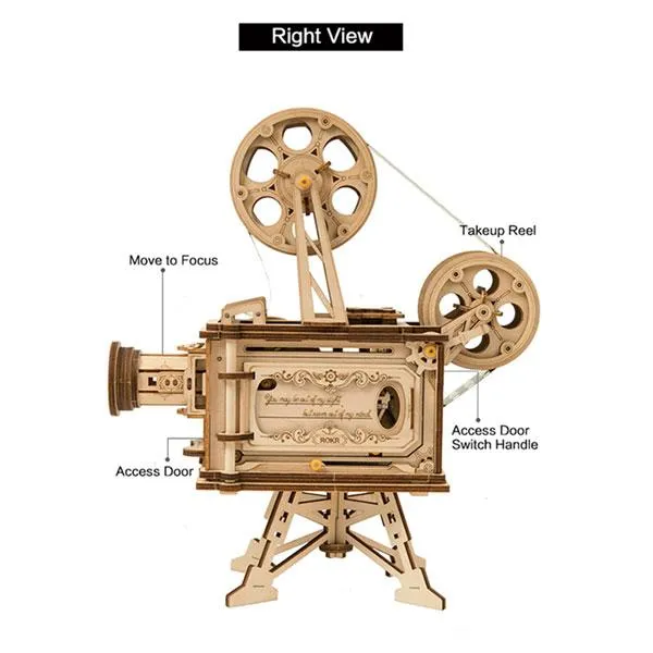 3D Puzzle - Hand Crank Projector