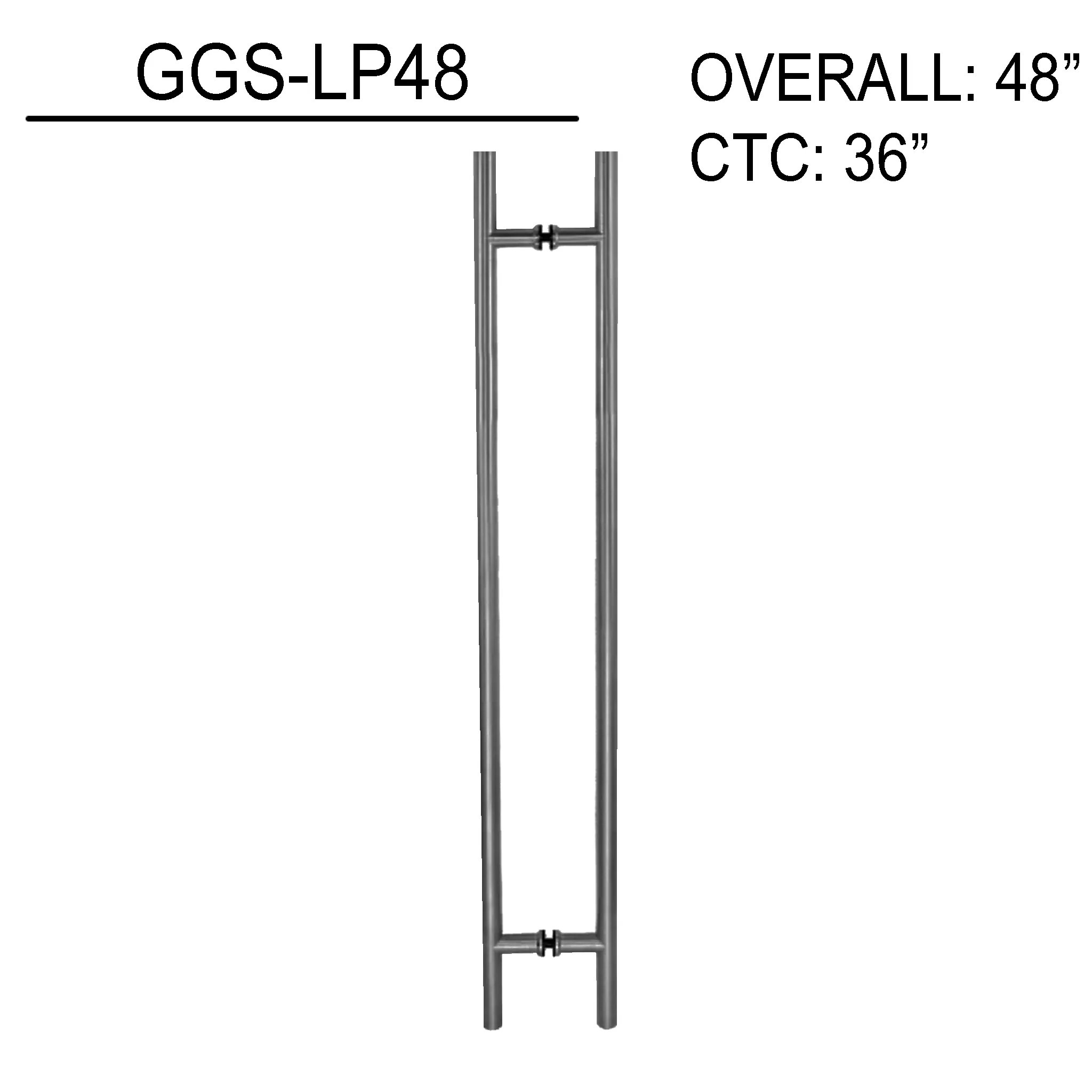48" (36" CTC) Commercial LP - B2B (BS, PS, MBL, SB)