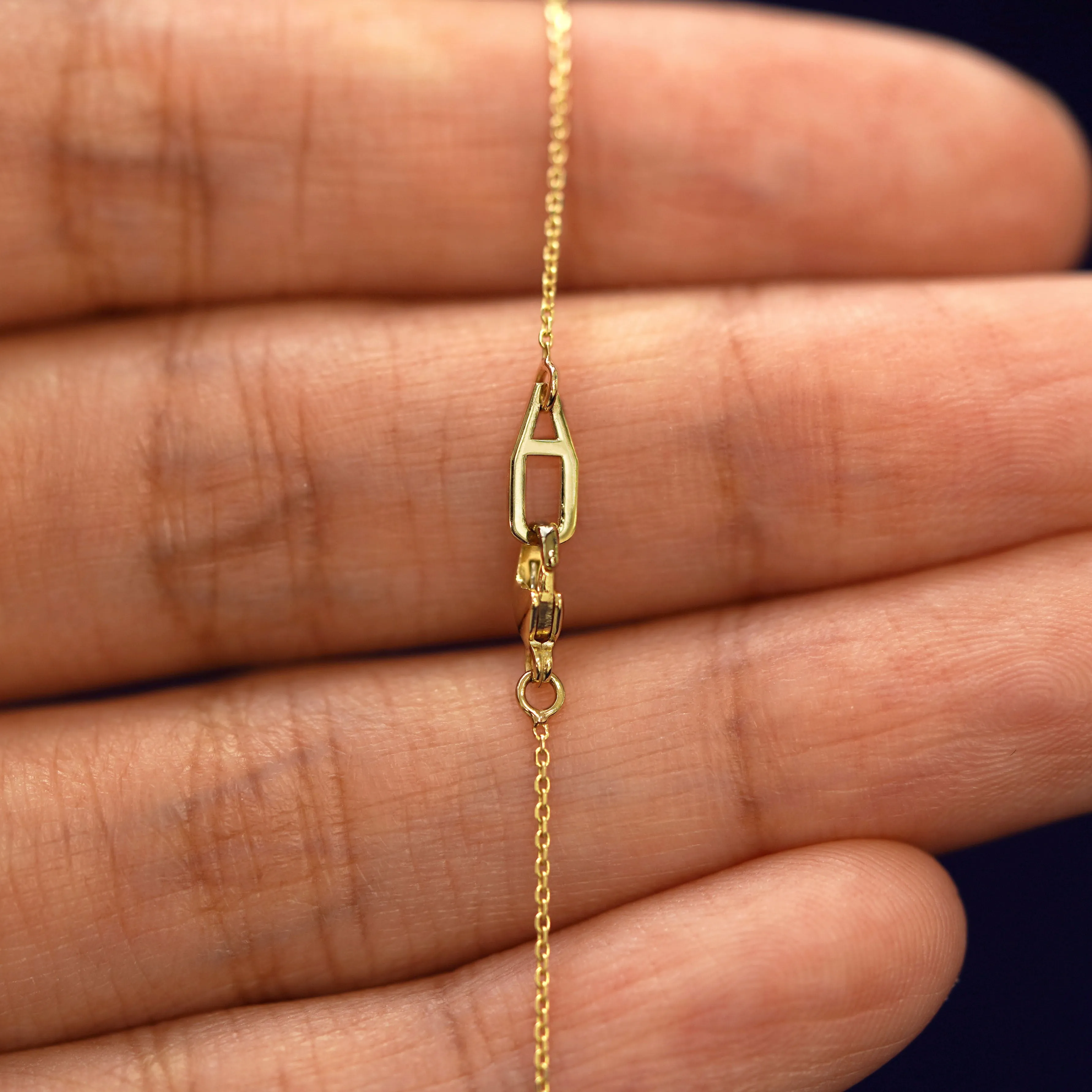 5 Gemstone Cable Necklace
