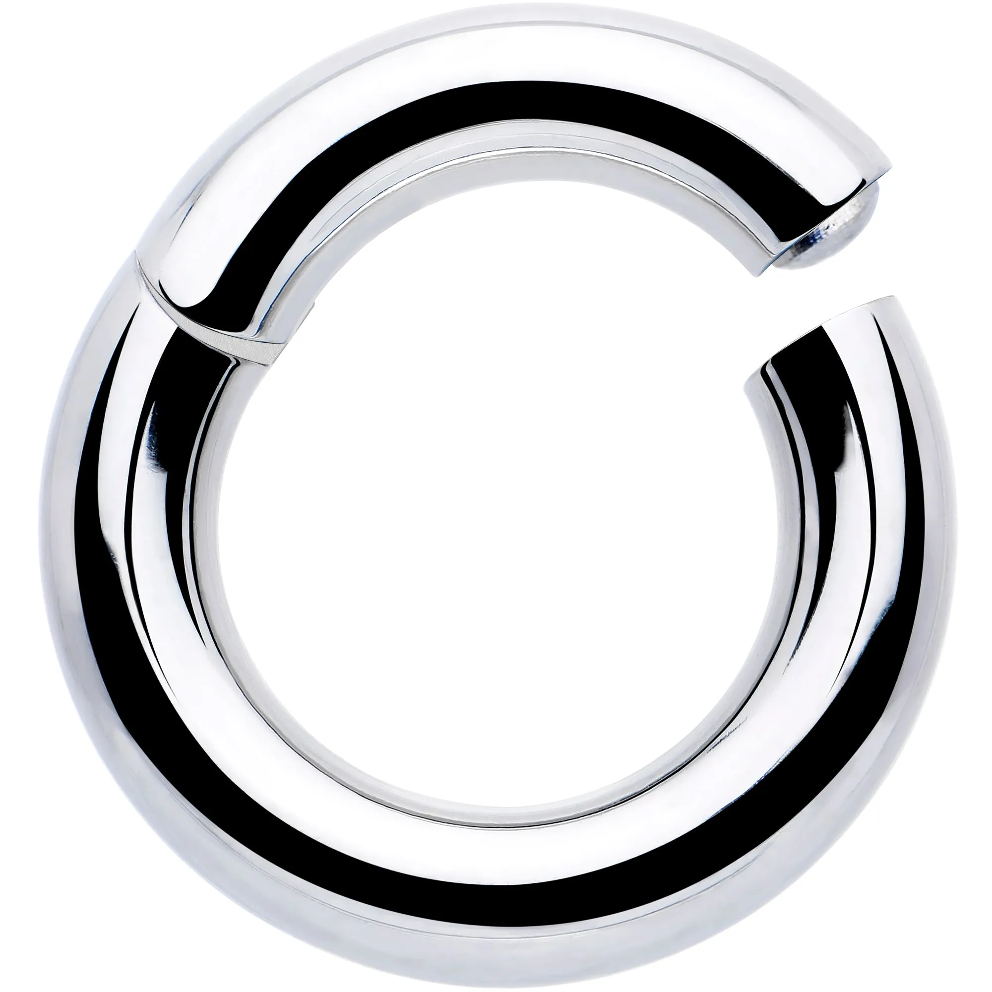 6 Gauge 1/2 316L Surgical Steel Precision Hinged Segment Hoop