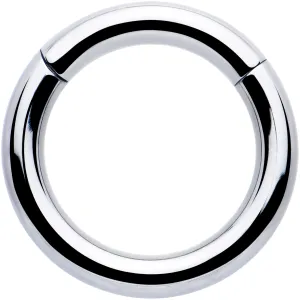 8 Gauge 9/16 316L Surgical Steel Precision Hinged Segment Hoop