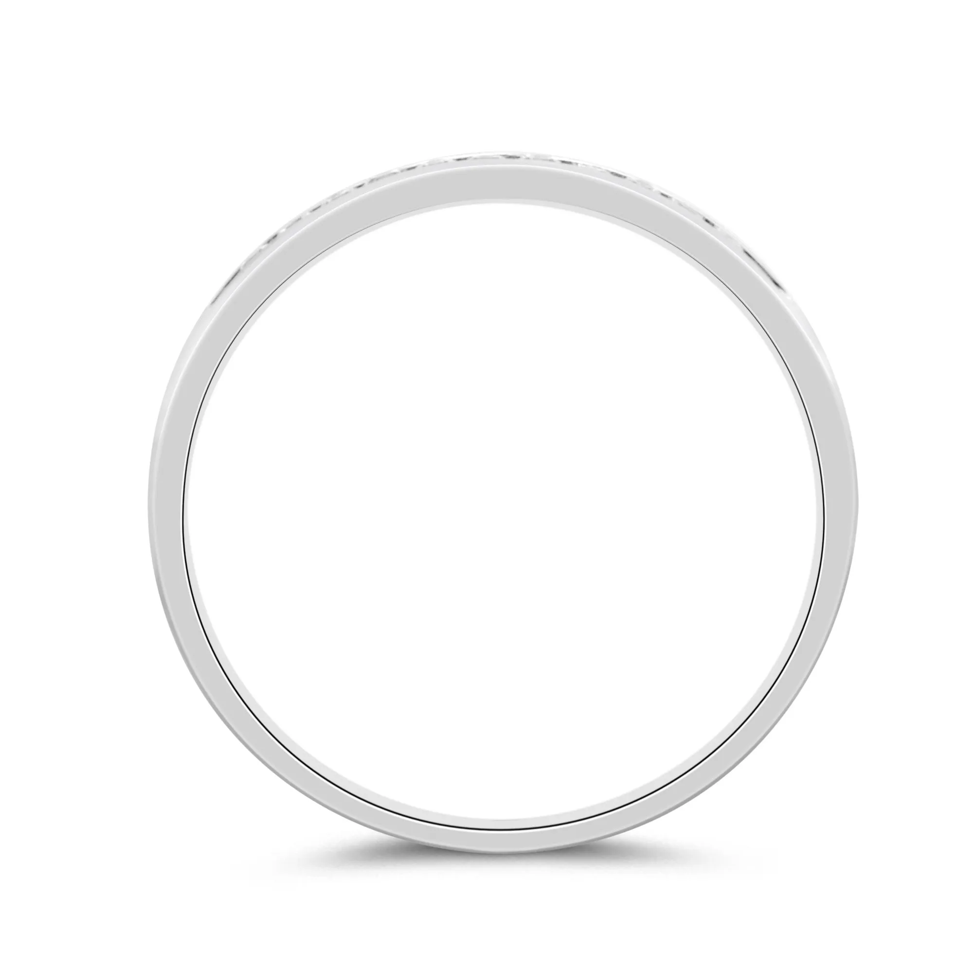 9ct White Gold Diamond Channel Eternity Ring