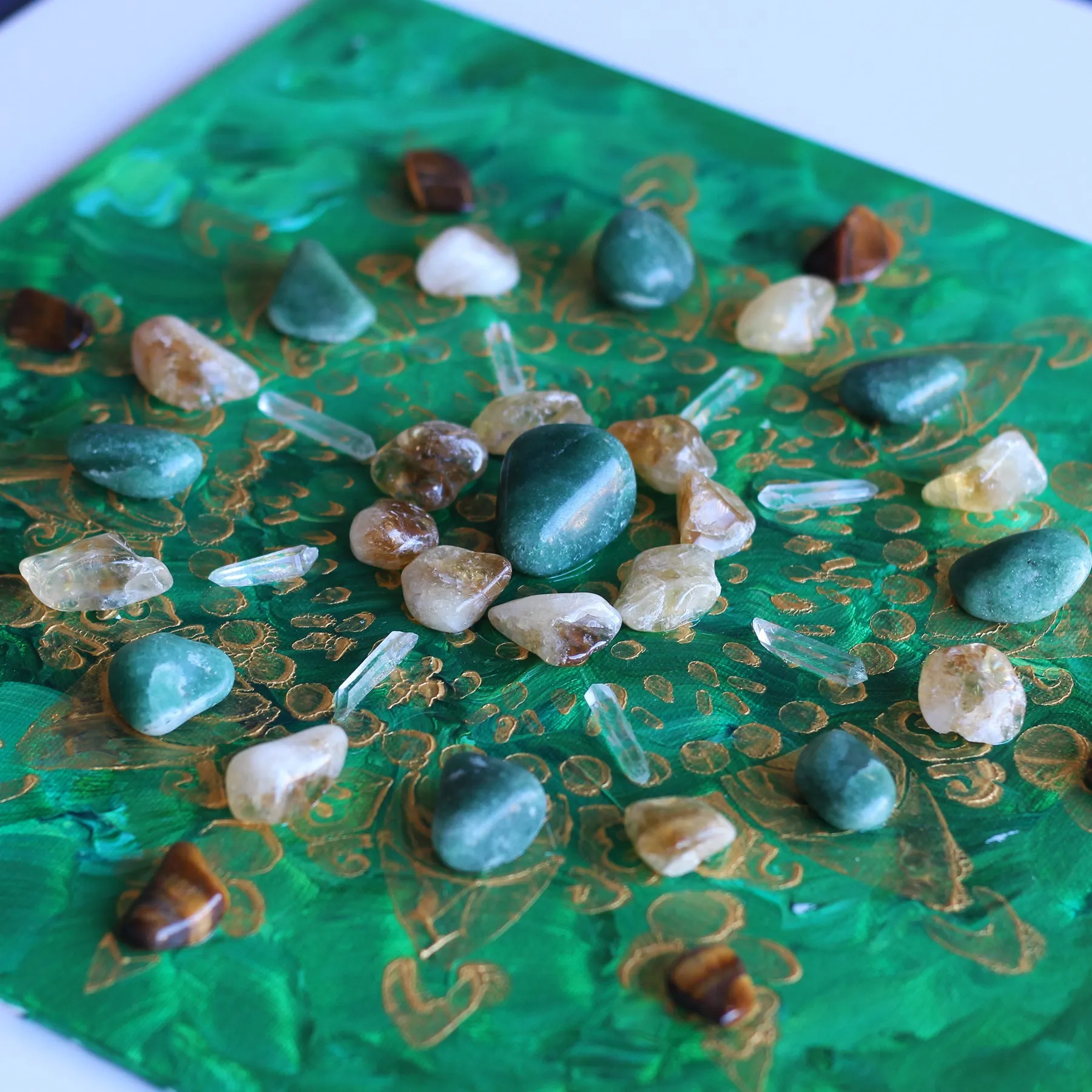 Abundance Crystal Grid Fine Art Print