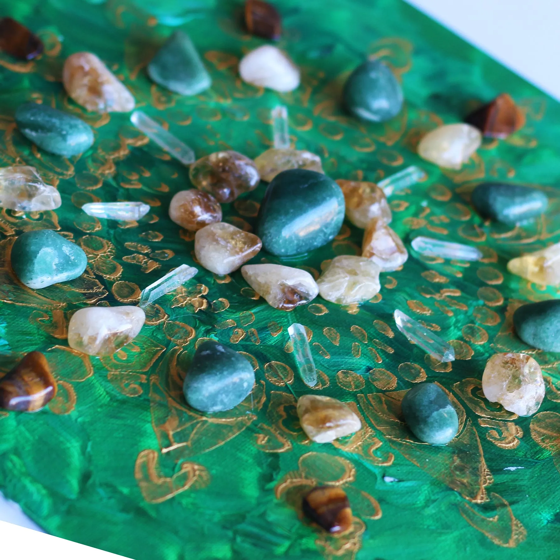 Abundance Crystal Grid Fine Art Print