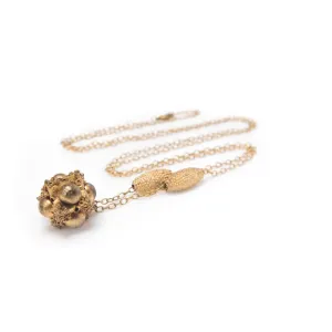 Addis Ababa Vintage Brass Pendant Necklace