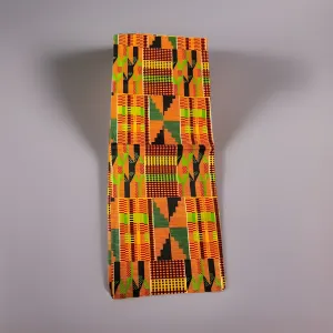 African Kente Style2 Print Head Scarf