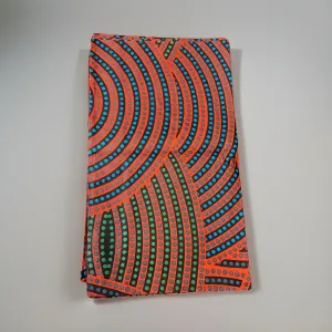 African Red/Black Print Head Scarf