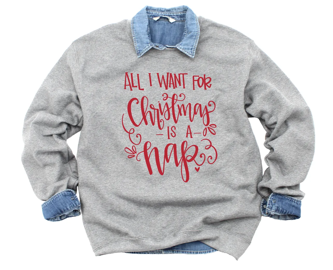 All I Want for Christmas is a Nap Adult Tee
