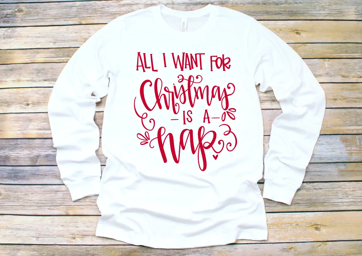 All I Want for Christmas is a Nap Adult Tee