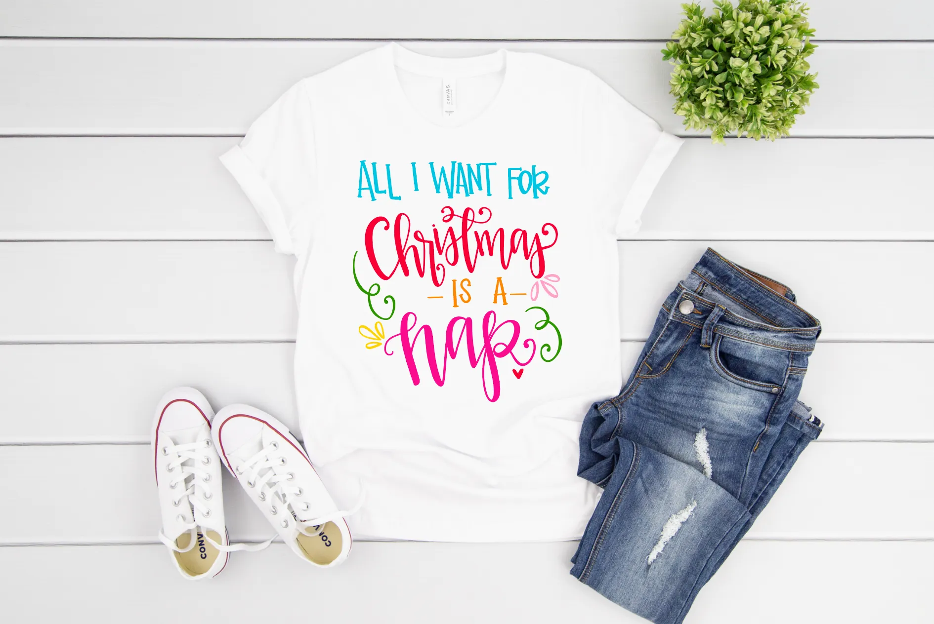 All I Want for Christmas is a Nap Adult Tee