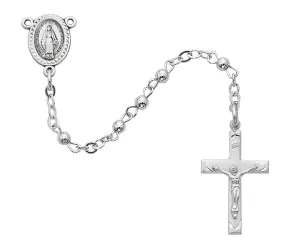 All Sterling Silver Rosary (3mm)