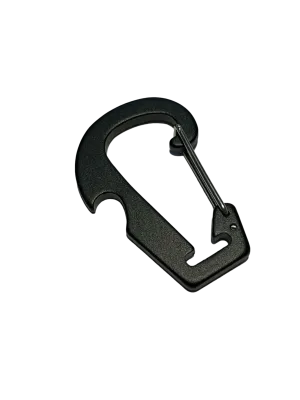 Aluminum bottle opener carabiner