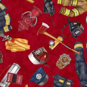 American Heroes Firefighter 2600-30681-R Red