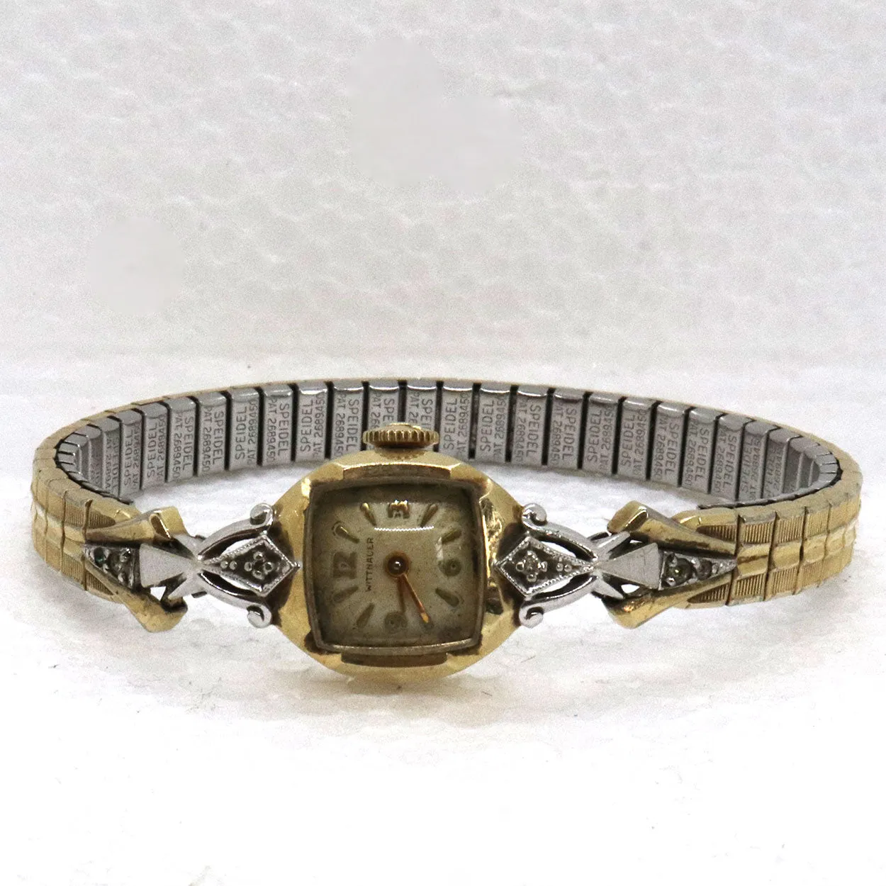 American Wittnauer 14 Karat Gold and Speidel Band Lady's Wristwatch