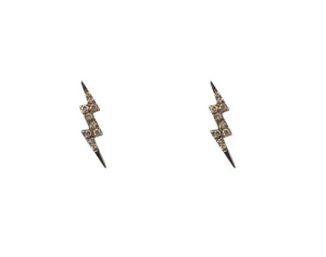 Anné Gangel Lightning Bolt Diamond Studs