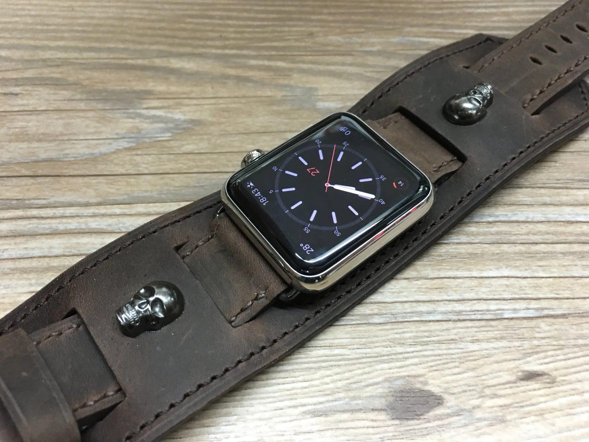 Apple Watch Band, Apple watch 44mm 42mm, Leather Watch Strap, Hermes Watch Band for Apple Watch 42mm