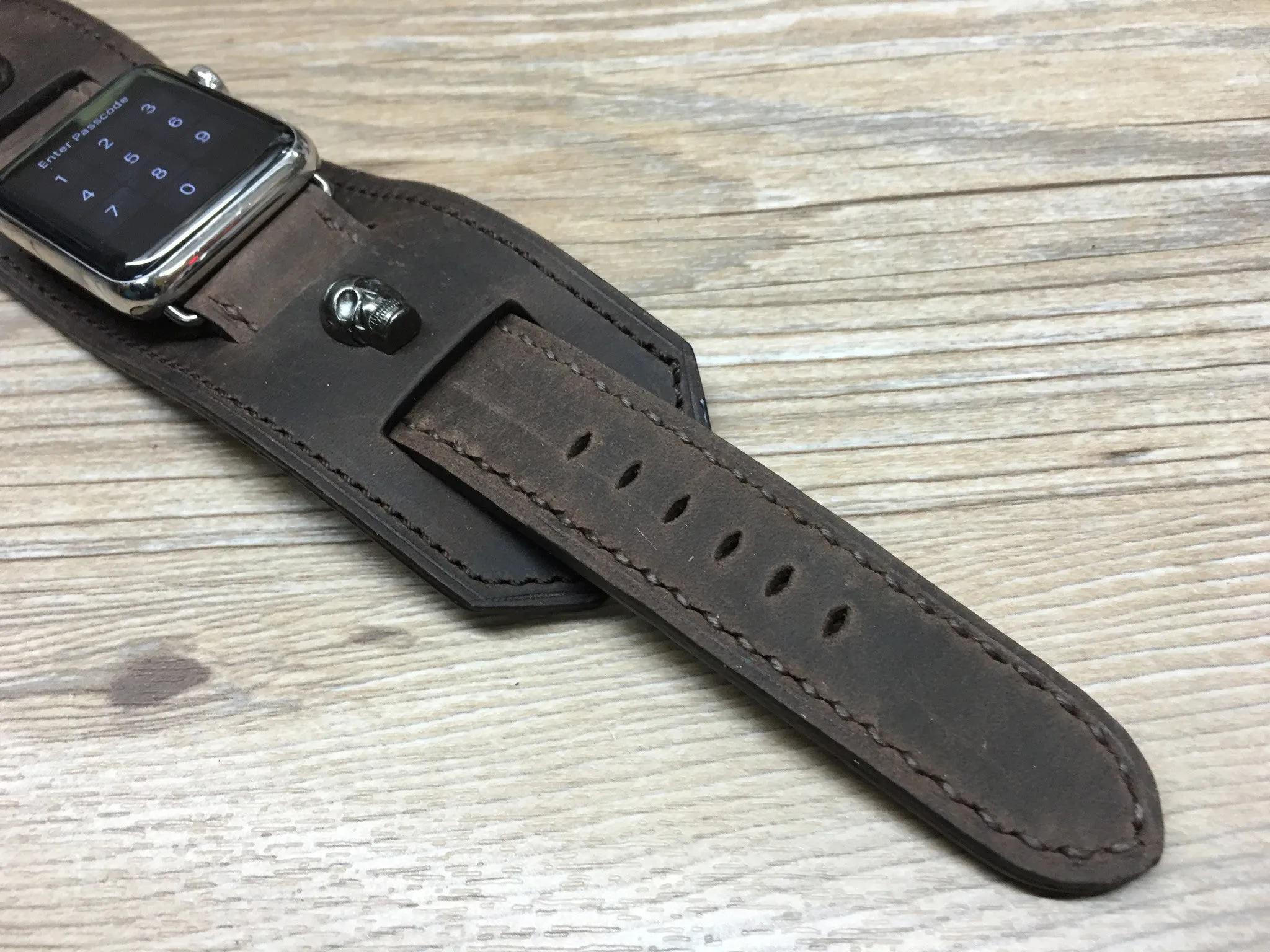 Apple Watch Band, Apple watch 44mm 42mm, Leather Watch Strap, Hermes Watch Band for Apple Watch 42mm