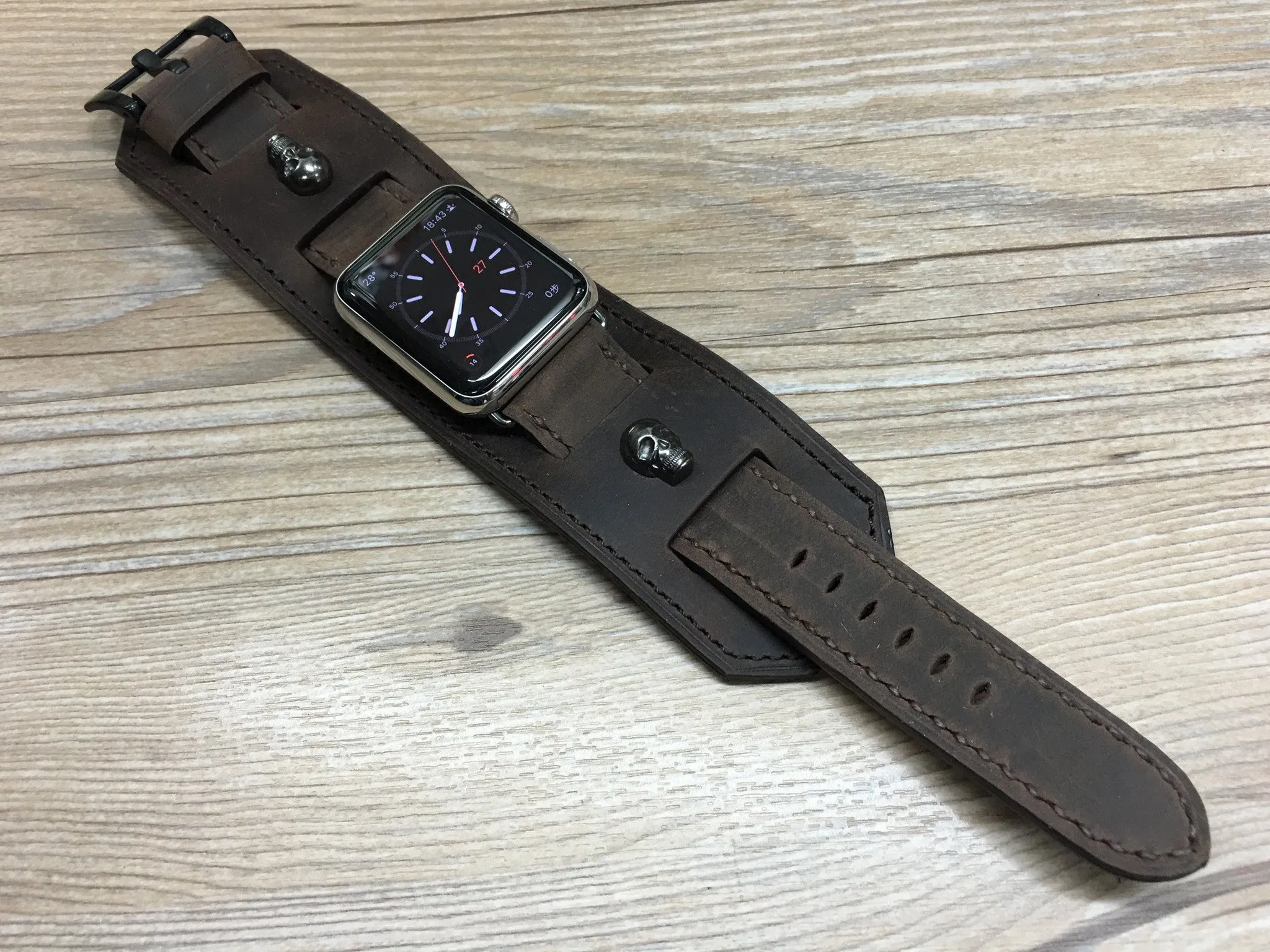 Apple Watch Band, Apple watch 44mm 42mm, Leather Watch Strap, Hermes Watch Band for Apple Watch 42mm