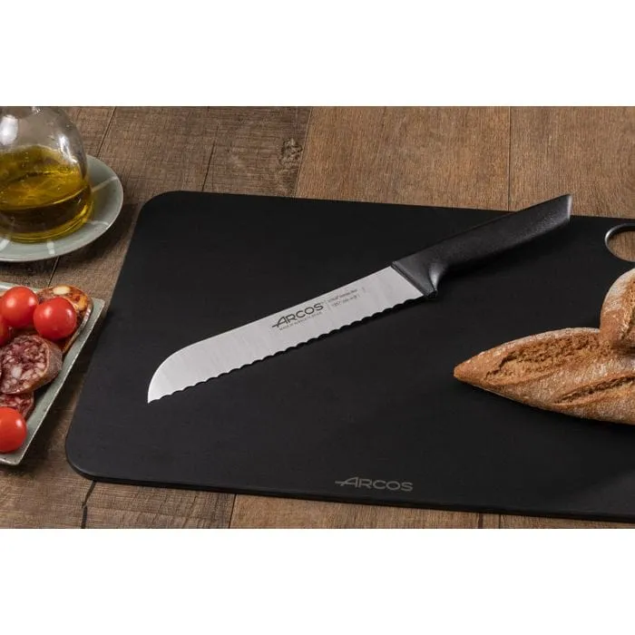 Arcos Niza Series 200 mm Bread Knife Black 8.1357