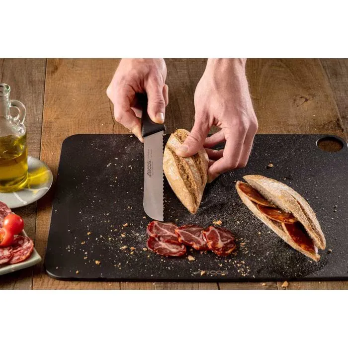 Arcos Niza Series 200 mm Bread Knife Black 8.1357
