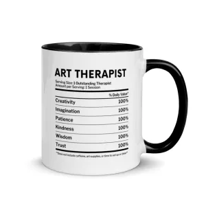 Art Therapist Nutrition Facts Mug