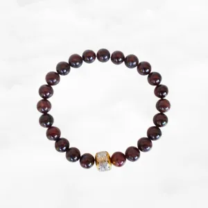 Auspicious Beaded Garnet Bracelet